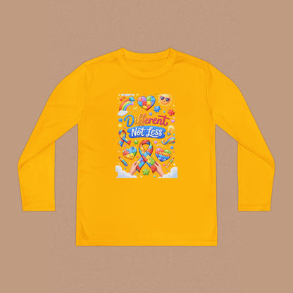 "Different Not Less" — Autism Awareness Youth Long Sleeve