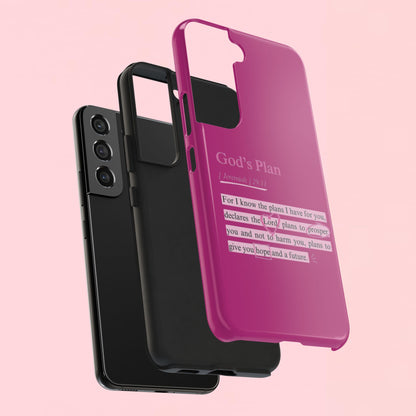 "God’s Plan Jeremiah 29:11" — Inspirational Tough Phone Case