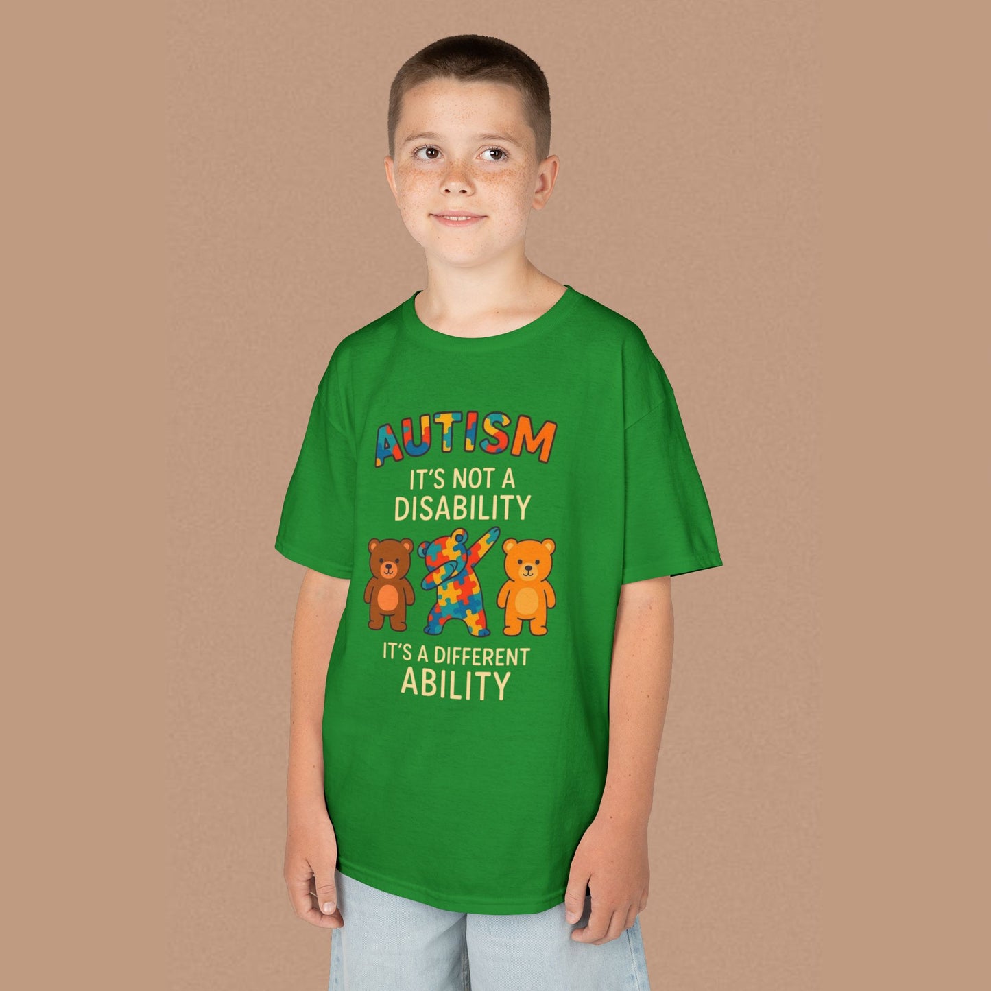 "Autism It's Not A Disability, It's A Different Ability" — Autism Awareness Kids T-Shirt