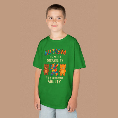 "Autism It's Not A Disability, It's A Different Ability" — Autism Awareness Kids T-Shirt