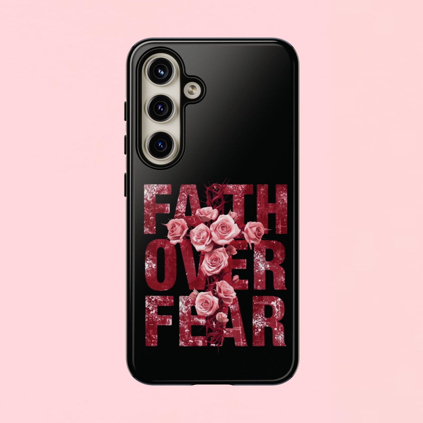 "Faith Over Fear" — Inspirational Tough Phone Case