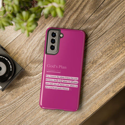 "God’s Plan Jeremiah 29:11" — Inspirational Tough Phone Case