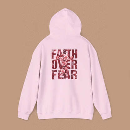 "Faith Over Fear" — Inspirational Graphic Hoodie