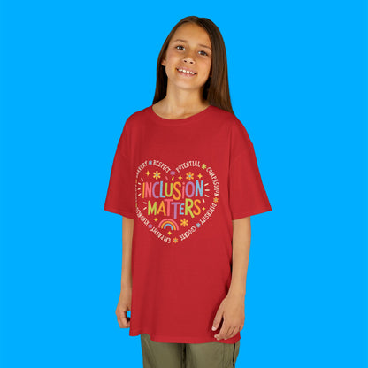 "Inclusion Matters" — Rainbow Graphic Kids Tee