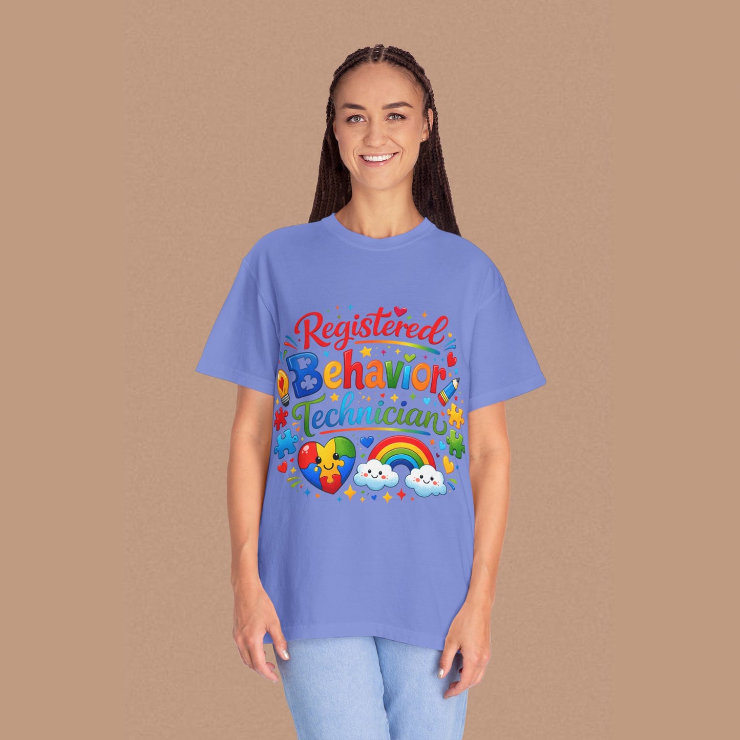 "Registered Behavior Technician" — Colorful Graphic T-Shirt