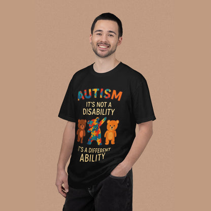 "Autism It's Not A Disability, It's A Different Ability" — Autism Awareness T-Shirt