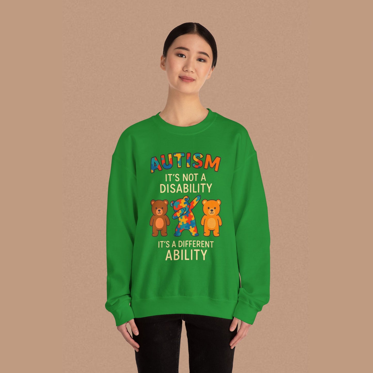 "Autism It's Not A Disability, It's A Different Ability" — Autism Awareness Sweatshirt