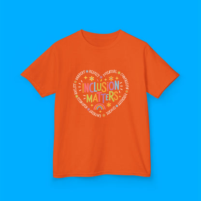 "Inclusion Matters" — Rainbow Graphic Kids Tee