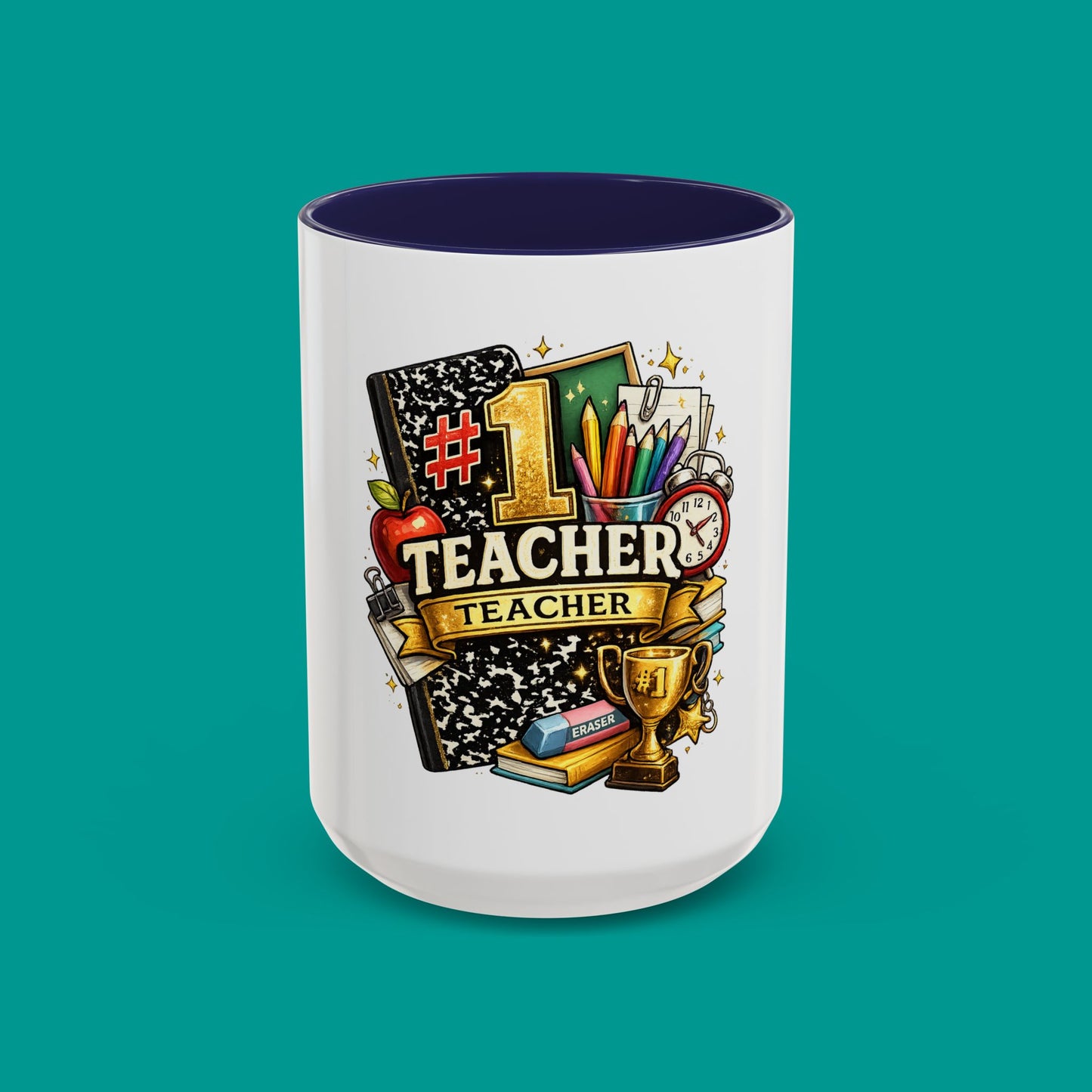 "#1 Teacher" — Coffee Mug