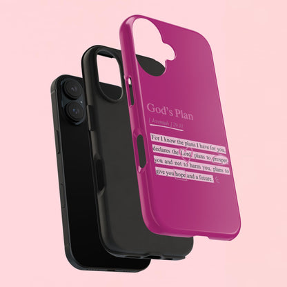 "God’s Plan Jeremiah 29:11" — Inspirational Tough Phone Case