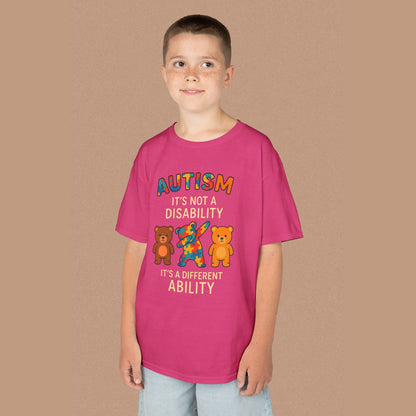 "Autism It's Not A Disability, It's A Different Ability" — Autism Awareness Kids T-Shirt