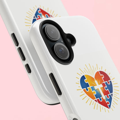 "Autism Puzzle Heart" — Tough Phone Case