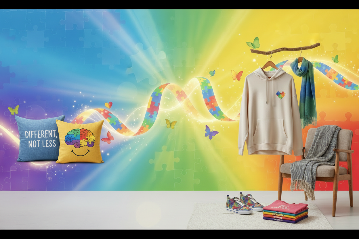 Can i have this same picture without the “threads of hope” and “apparel & home decor for autism awareness?”